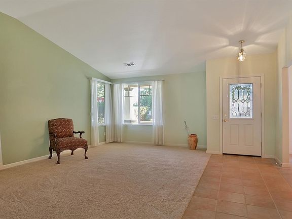 Living room and entry area