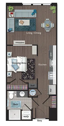 Floor plan Studio (S03)