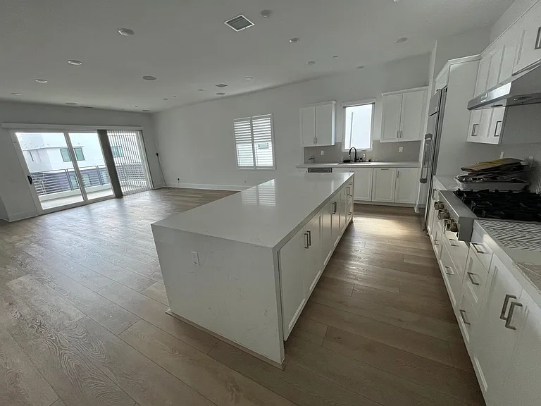 Great Room with Living, Dining, Kitchen