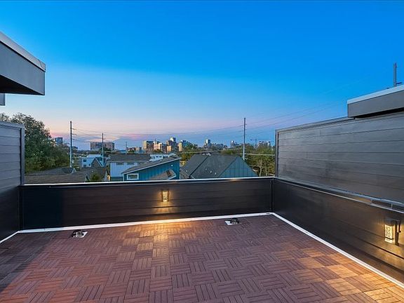Rooftop with downtown views