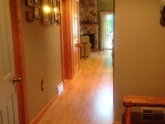 Main Hallway/Stone Fireplace