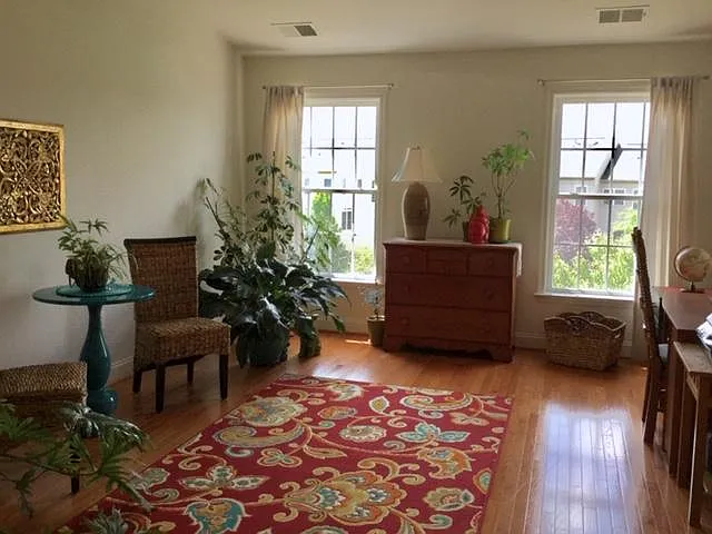 Master Bed Cathdral Ceilings with Ceiling Fan and Attached Batch Room and Dressing Area and big walk-in closet.