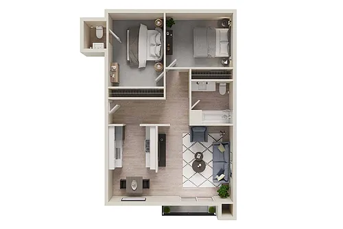 Floor plan Two Bedroom B
