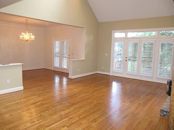 Living room into dining room