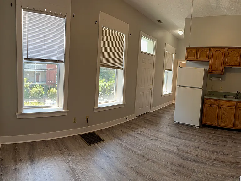 Kitchen facing balcony