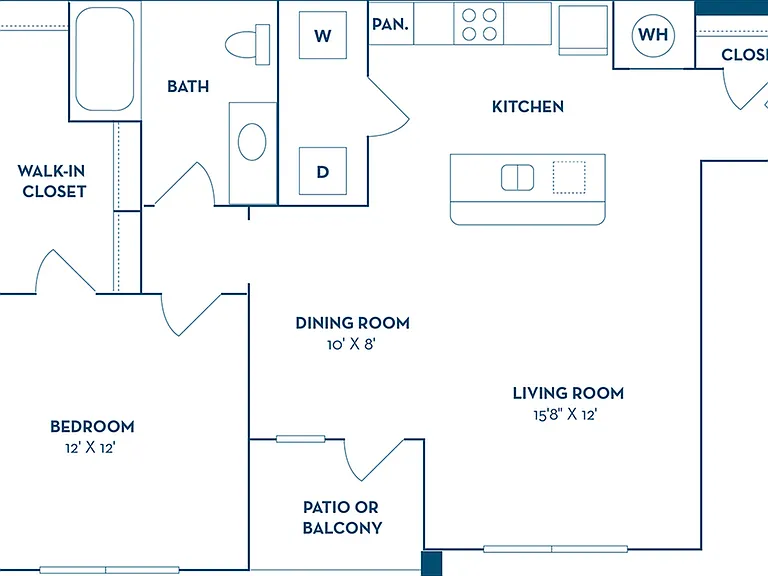 1 Bedroom | 1 Bath | 810 SF | Renovated 1 Bedroom | 1 Bath | 810 SF | Renovated
