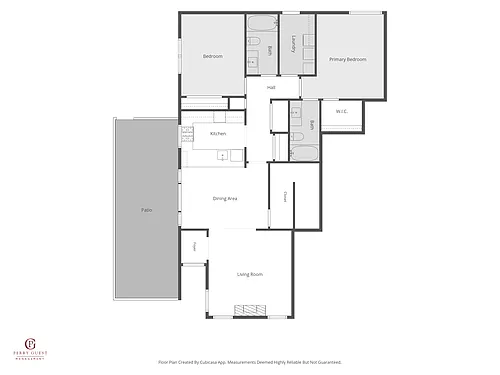 Floor plan 2B2B with Private Yard