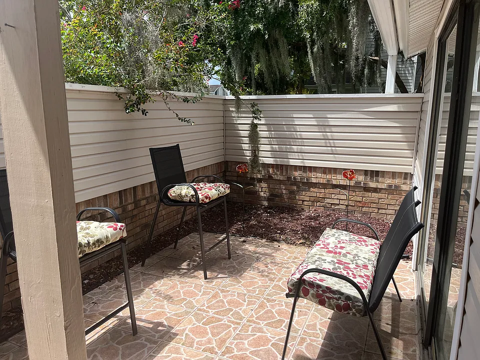Private patio