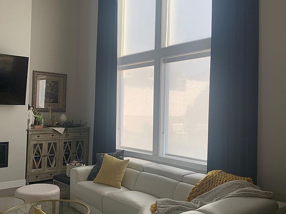 Automatic window shades w/remote for privacy or views (top shades)