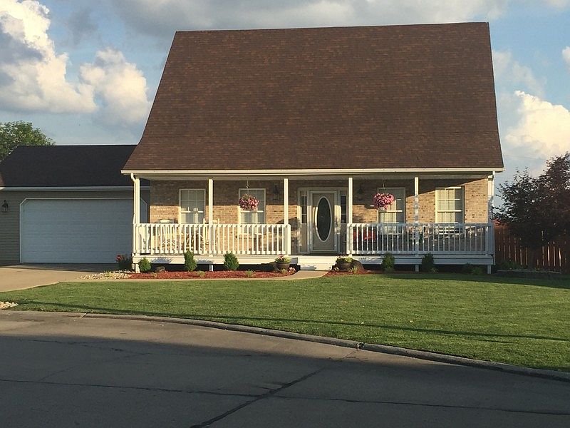 Outside front