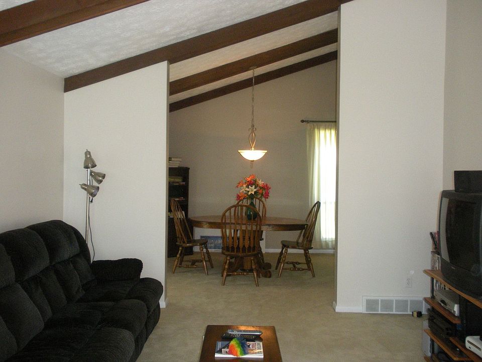Living room, into dining room