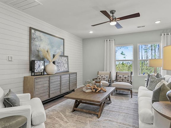 Large Gathering Room. Model Home Representation.