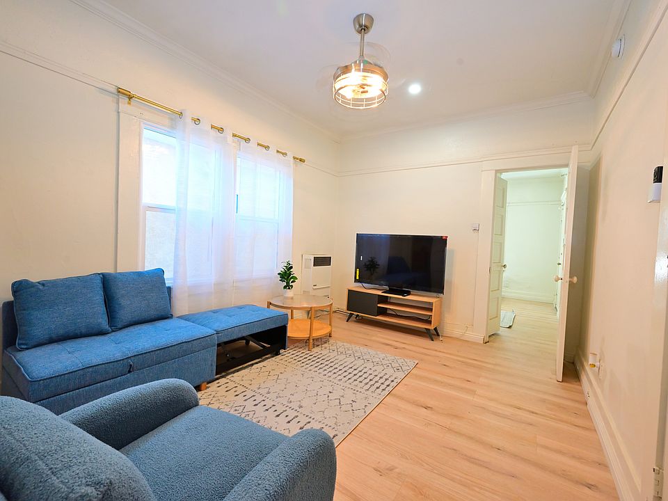 Bright furnished 1bed (High ceiling with crown molding): Brand new murphy bed + full sized mattress, new sofa, new tv stand, new work desk, brand new all-in-one laundry machine