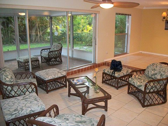 Living Rom and screened Florida Room