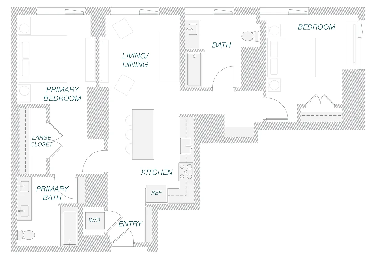 Floor plan 2-6C
