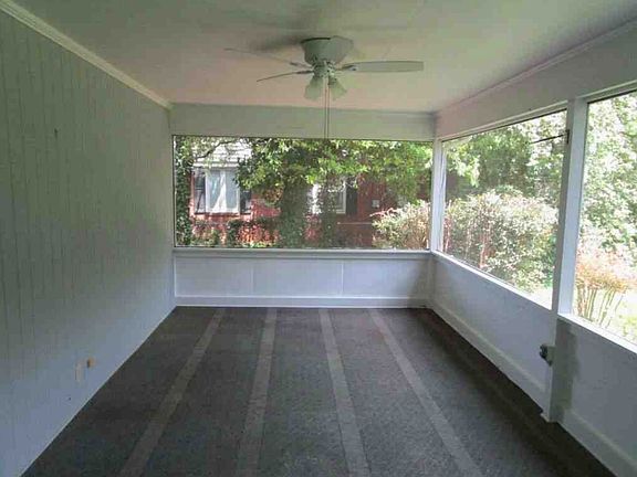 Screened-in back porch
