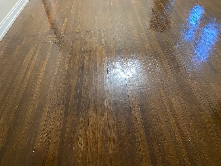 Just a photo of the floor, freshly refinished.
