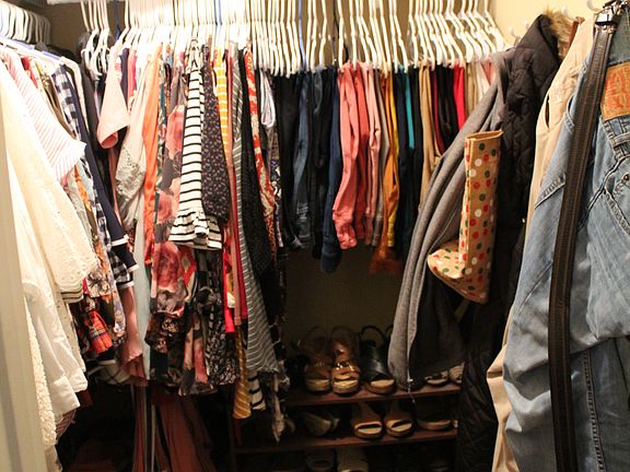 Master walk in closet