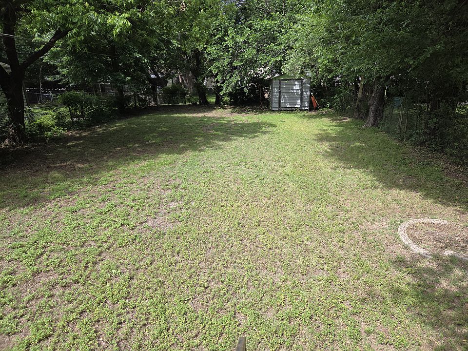 Fenced back yard