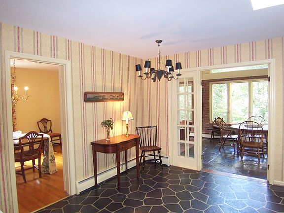 View of Dining Room and Sunroom off the kitchen