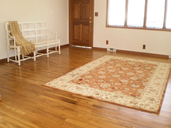 Gleaming hardwood floors