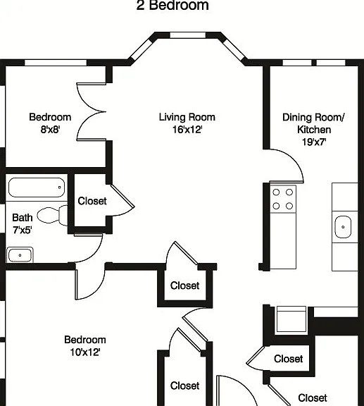 2x1 A Floorplan - Units, 1,2,5,6,7,8,11,12,13,17,18,20 2x1 A Floorplan - Units, 1,2,5,6,7,8,11,12,13,17,18,20