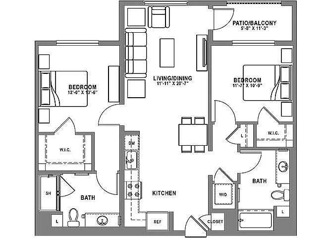 Floor plan Plan B2