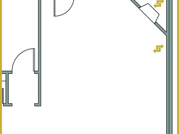 Corner Fireplace Option in Living Room