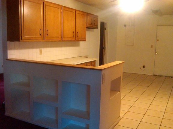 kitchen and dining area