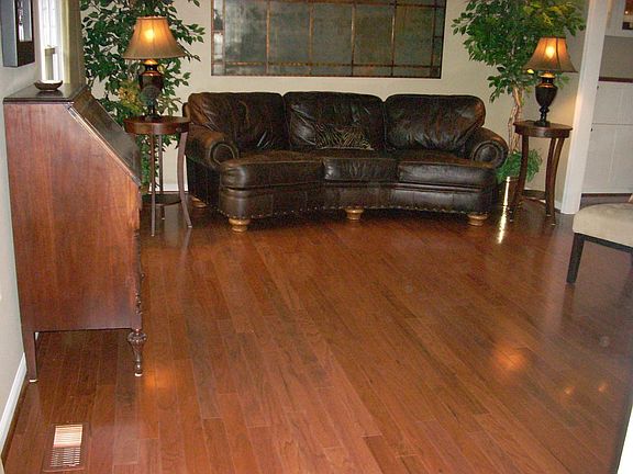 gleaming hardwood floors