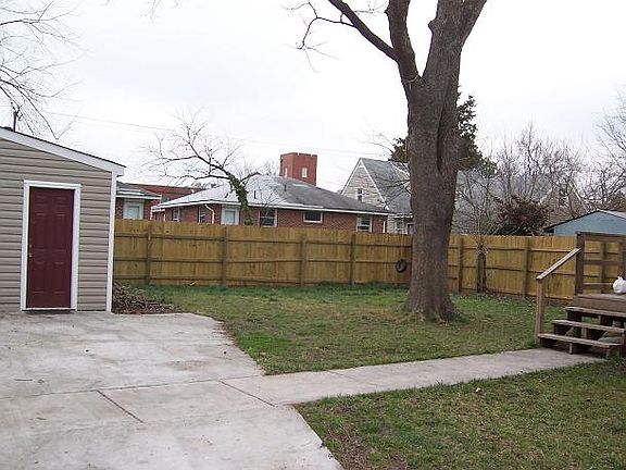 Backyard facing Garage