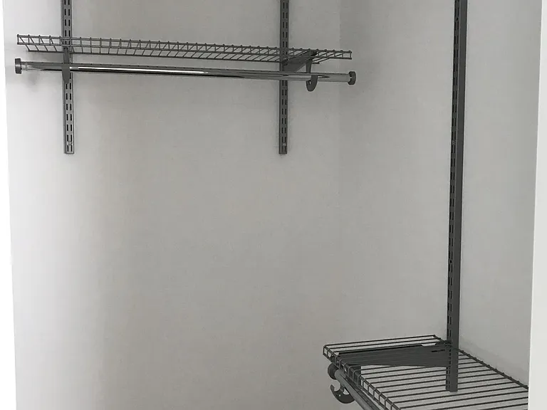 Walk in closet in second bedroom.
