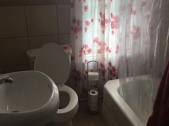 bathroom, new tiles, toilet, vanity