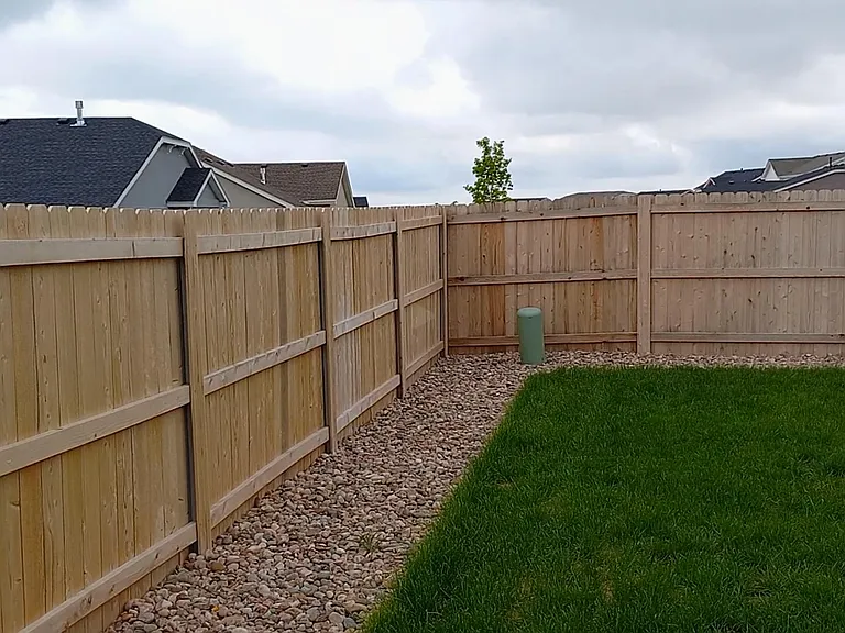 Rear lawn