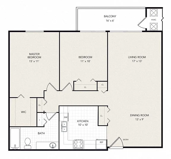 Floor plan 2 Bedroom