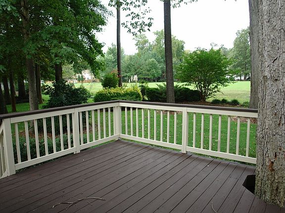 back deck and yard