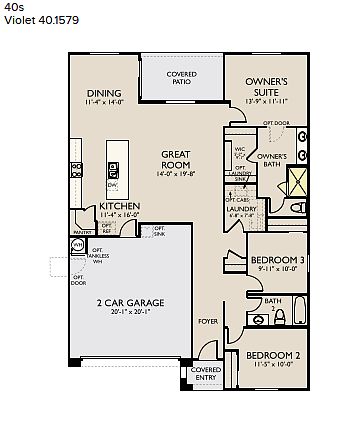 5629 W. Coplen Farms Road - Lot 245 - Violet Elevation Image 3