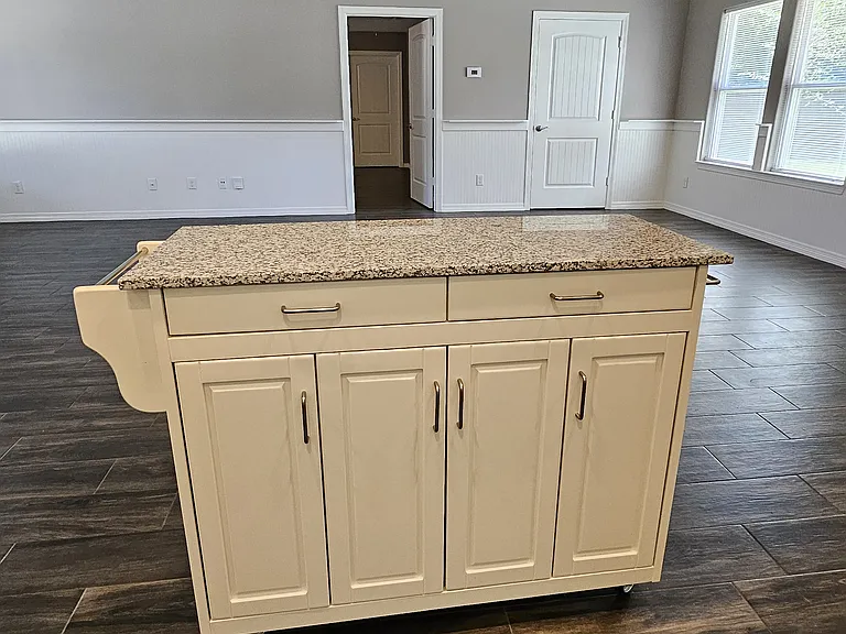 Kitchen island.