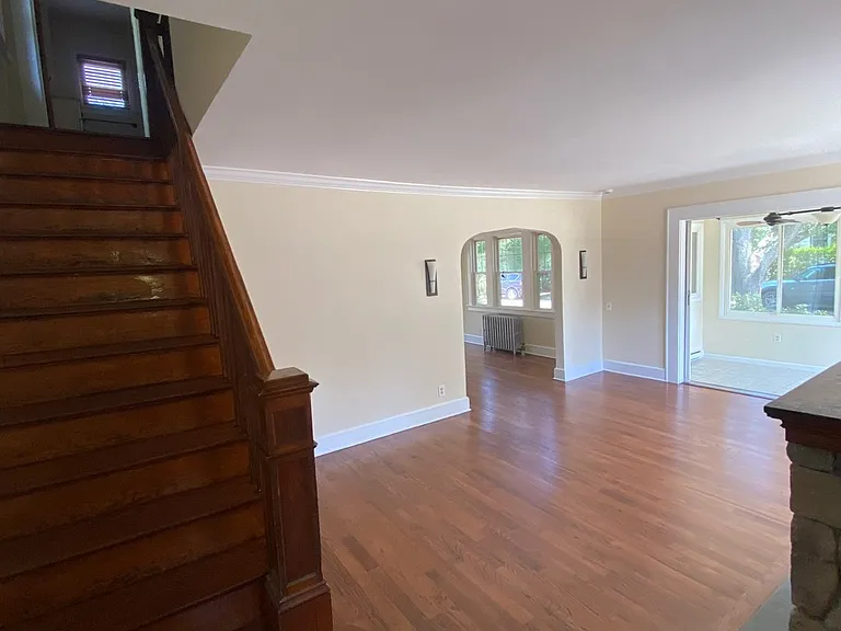 Front entrance into living room