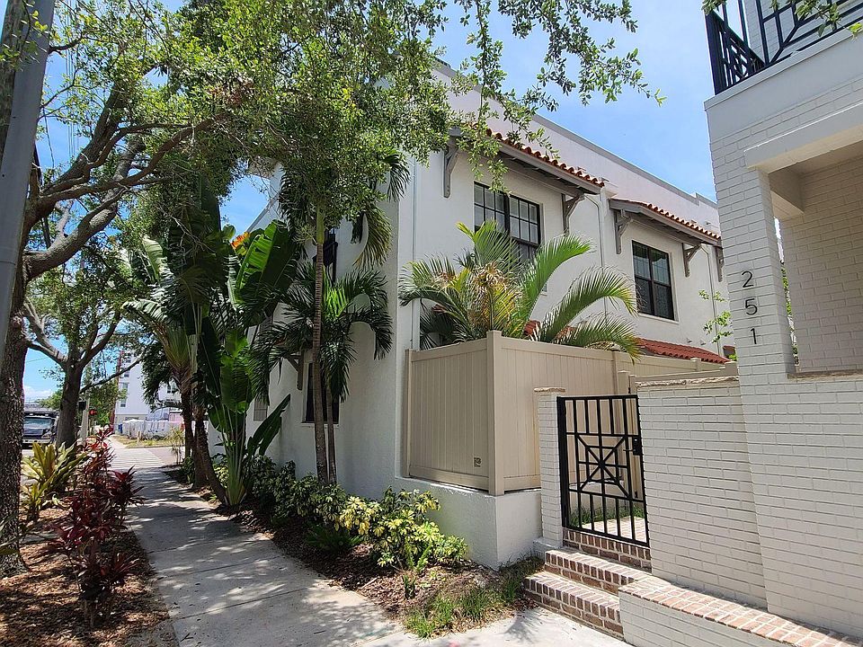 back of the townhouse