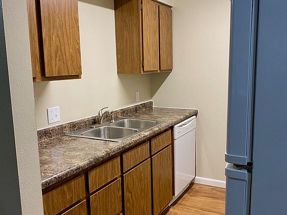 Galley kitchen- sink, dishwasher side