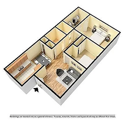 Floor plan 2 Bedroom