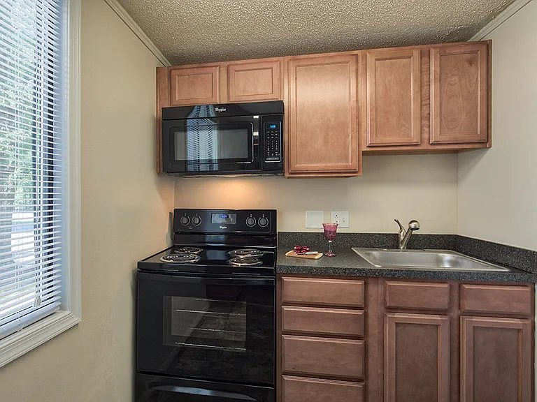 Kitchen in the efficiency apartment