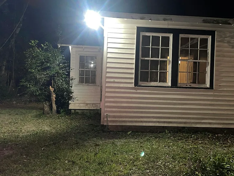 Side of House at Night