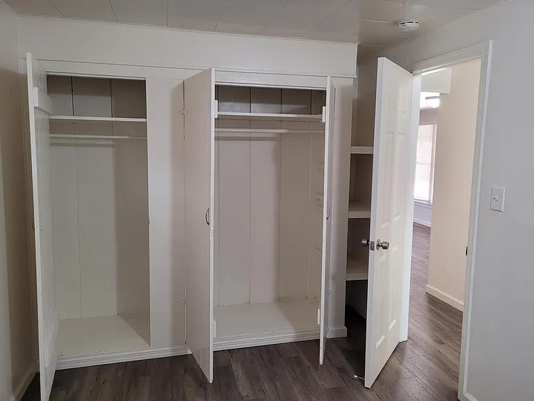 Bedroom 1 - Closet interiors.