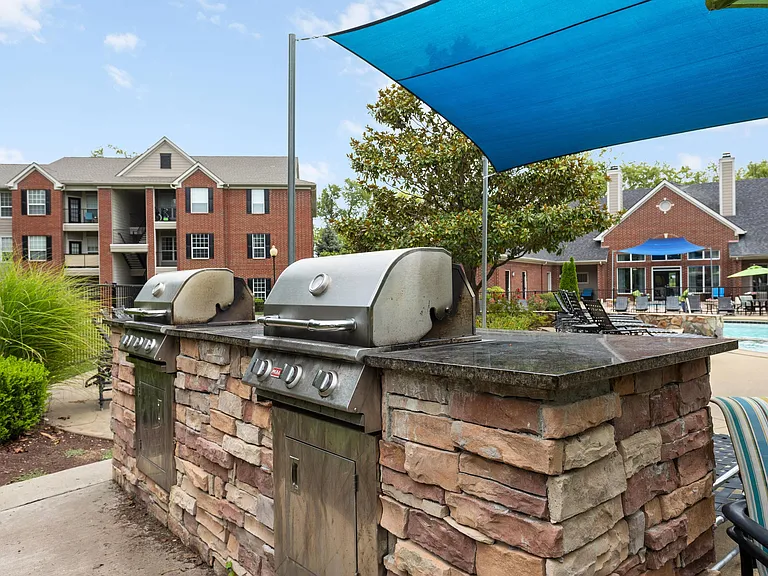 Poolside Grilling Area