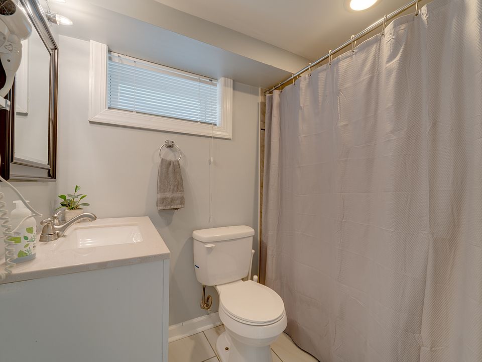 Freshen up in the bathroom!