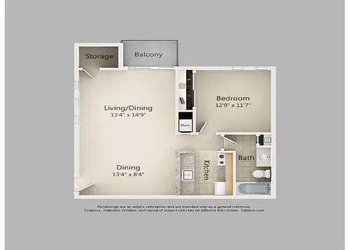 Floor plan B1