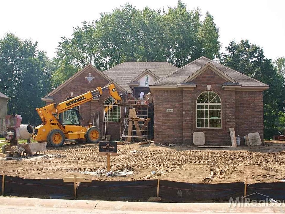 Front view 4-Sided Brick 3 BR, 2.1 Bath, Full drywalled Bmst is prepped for Bath.