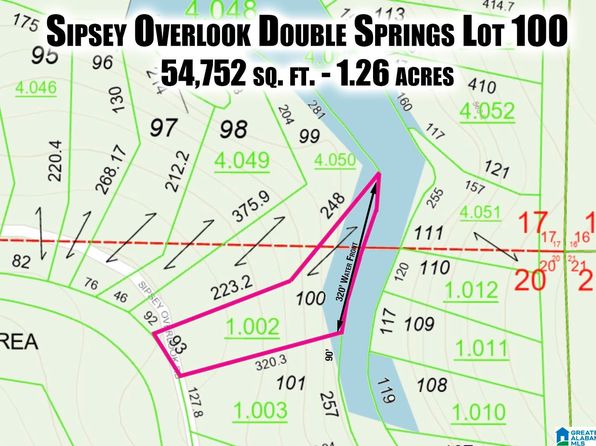 1005 Sipsey Overlook Rd LOT 100, Double Springs, AL 35553